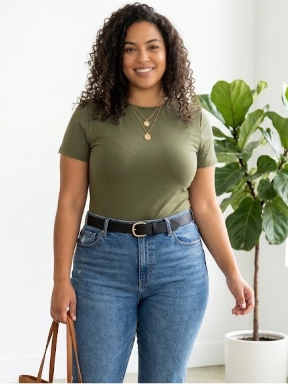 NWT Auden Olive Green Bodysuit Soft Stretch Basic Everyday Top Sizes S/XL/XXL